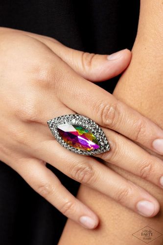 Paparazzi Accessories: Jaw-Dropping Dazzle - Multi UV Ring - Life of the Party