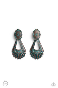 Paparazzi Accessories: Casablanca Chandeliers - Brass Clip-On Earrings