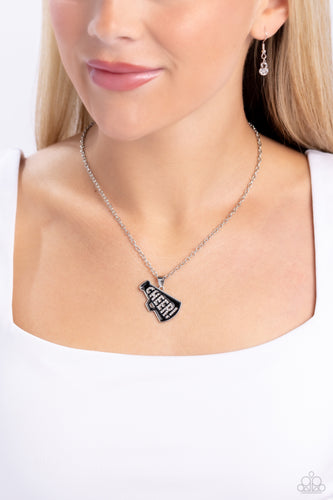Paparazzi Accessories: Cheer Champion - Black Sports Lover Necklace