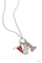 Load image into Gallery viewer, Paparazzi Accessories: Cheering Section - Red Sports Lover Necklace