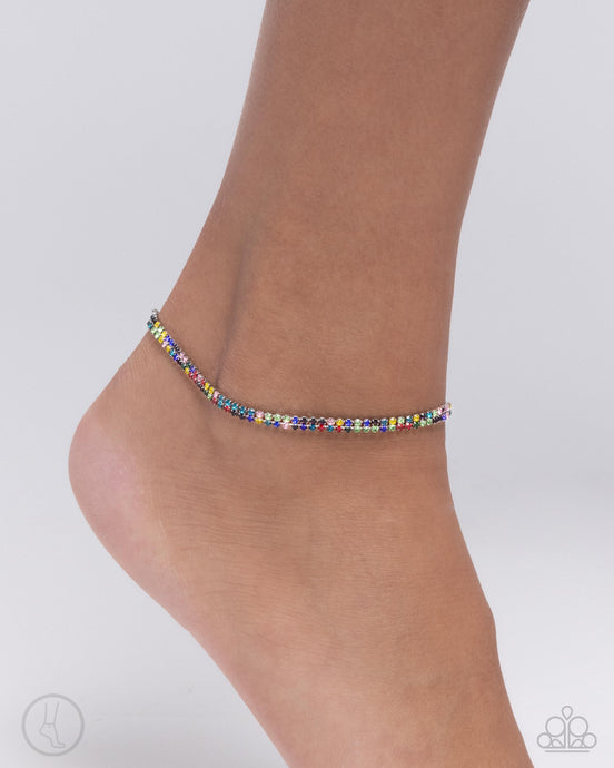 Paparazzi Accessories:Adorable Anklet - Multi Anklet