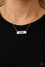Load image into Gallery viewer, Paparazzi Accessories: Blessed Mama - Gold Mothers Day Necklace