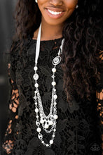 Load image into Gallery viewer, Paparazzi BLOCKBUSTERS: All The Trimmings - Ivory Necklace - Jewels N’ Thingz Boutique
