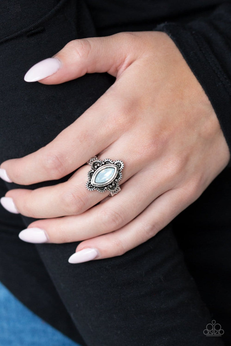Paparazzi Accessories: Glass Half-COLORFUL - White Opalescent Ring