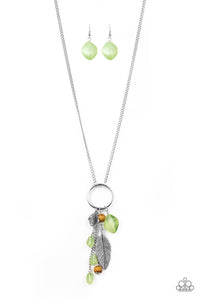 Paparazzi: Sky High Style - Green Feather Necklace - Jewels N’ Thingz Boutique
