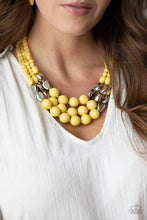 Load image into Gallery viewer, Paparazzi: Flamingo Flamboyance - Yellow Necklace - Jewels N’ Thingz Boutique