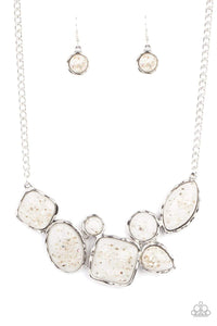 Paparazzi Accessories: So Jelly - White Iridescent Necklace - Jewels N Thingz Boutique