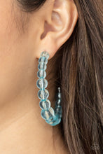 Load image into Gallery viewer, Paparazzi Accessories: In The Clear - Blue Hoop Earrings - Jewels N Thingz Boutique