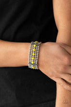 Load image into Gallery viewer, Paparazzi Accessories: Gloss Over The Details - Yellow Bracelet - Jewels N Thingz Boutique