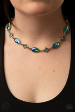 Load image into Gallery viewer, Paparazzi Accessories: Prismatic Reinforcements - Green Iridescent Choker