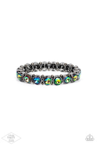Paparazzi Accessories: Sugar-Coated Sparkle - Multi Oil Spill Bracelet - Life of the Party