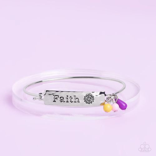 Paparazzi Accessories: Flirting with Faith - Purple Inspirational Bracelet