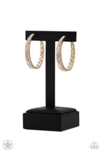 Load image into Gallery viewer, Paparazzi Accessories: **NEW** BLOCKBUSTERS GLITZY By Association - Gold Earrings