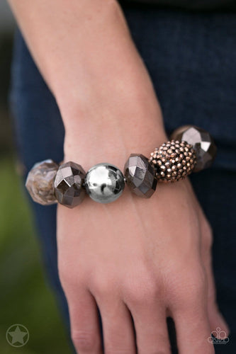 Paparazzi BLOCKBUSTERS: All Cozied Up - Brown/Copper Bracelet - Jewels N’ Thingz Boutique