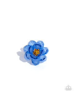 Paparazzi Accessories: Petal Privilege - Blue Acrylic Ring