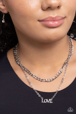 Paparazzi Accessories: Lovely Layers - White Inspirational Necklace
