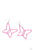 Paparazzi Accessories: Soaring Silhouettes - Pink Butterfly Earrings