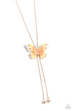 Load image into Gallery viewer, Paparazzi Accessories: Suspended Shades - Rose Gold Butterfly Necklace