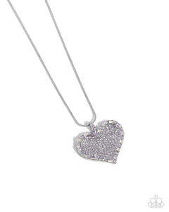 Paparazzi Accessories: Affectionate Advance - Purple Heart Necklace