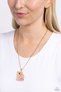 Paparazzi Accessories: Love Coupon - Gold Heart Necklace