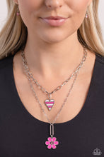 Load image into Gallery viewer, Paparazzi Accessories: Childhood Charms - Pink Heart Necklace