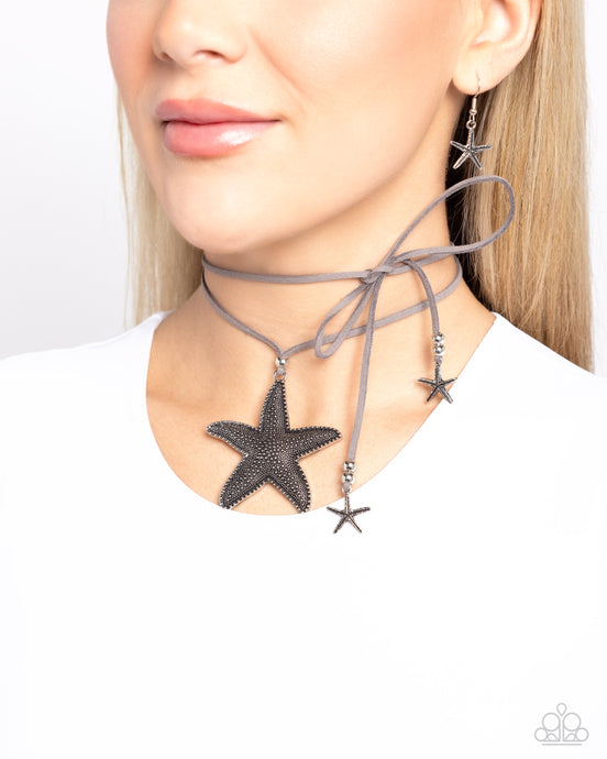 Paparazzi Accessories: Starfish Sentiment - Silver Choker Necklace