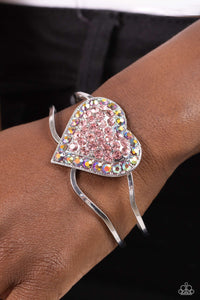 Paparazzi Accessories: Flirtatious Finale - Pink Iridescent Bracelet