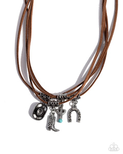 Paparazzi Accessories: Southern Beauty - Brown Western-inspired Necklace