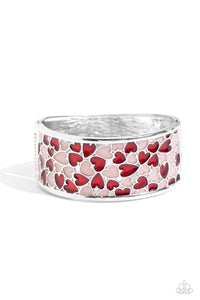 Paparazzi Accessories: Penchant for Patterns - Red Heart Bracelet