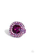 Load image into Gallery viewer, Paparazzi Accessories: Glistening Grit - Pink Oversized Ring
