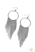 Load image into Gallery viewer, Paparazzi Accessories: Streamlined Shimmer - Black Earrings - Life of the Party