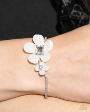 Load image into Gallery viewer, Paparazzi Accessories: Dainty Deduction Necklace and Dainty Devotee Bracelet - White SET