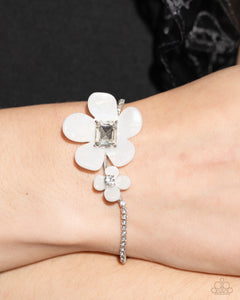 Paparazzi Accessories: Dainty Deduction Necklace and Dainty Devotee Bracelet - White SET