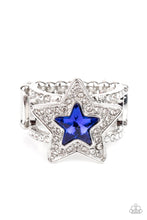 Load image into Gallery viewer, Paparazzi Accessories: One Nation Under Sparkle - Blue Patriotic Ring