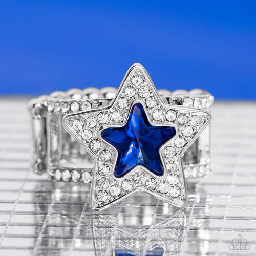 Paparazzi Accessories: One Nation Under Sparkle - Blue Patriotic Ring