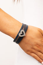 Load image into Gallery viewer, Paparazzi Accessories: Wildly in Love - Blue Heart Bracelet
