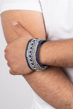 Load image into Gallery viewer, Paparazzi Accessories: Horsing Around - Blue Urban Bracelet