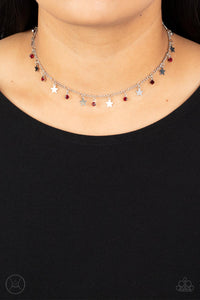Paparazzi Accessories: Little Lady Liberty - Red Patriotic Choker