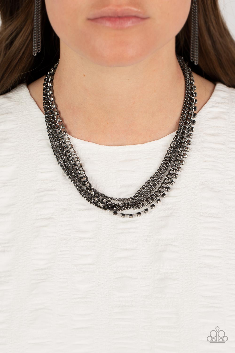 Paparazzi Accessories: Free to CHAINge My Mind - Black Necklace