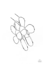 Load image into Gallery viewer, Paparazzi Accessories: Rustic Rarity - Silver Oversized Flower Earrings