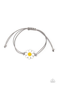Paparazzi Accessories: DAISY Little Thing - Silver Smiley Face Bracelet