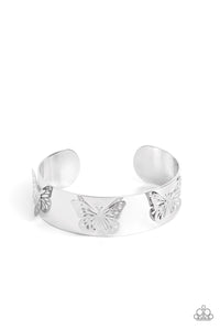Paparazzi Accessories: Magical Mariposas - Silver Butterfly Bracelet