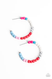 Paparazzi Accessories: Multicolored Mambo - Pink Multi Earrings