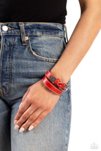 Load image into Gallery viewer, Paparazzi Accessories: Coat of Arms Couture - Red Bracelet