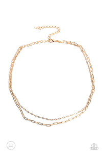 Paparazzi Accessories: Polished Paperclips - Gold Choker