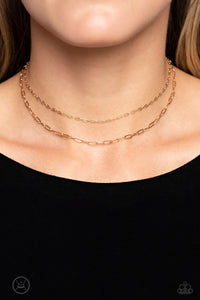 Paparazzi Accessories: Polished Paperclips - Gold Choker