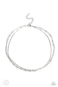 Paparazzi Accessories: Polished Paperclips - Silver Choker