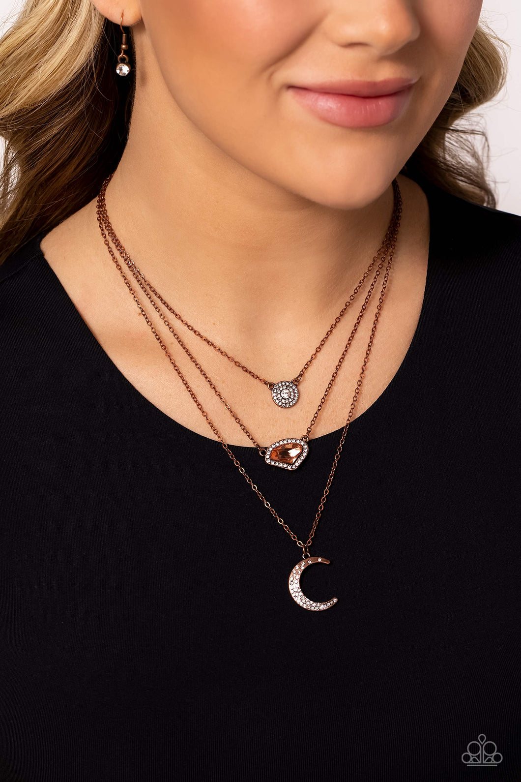 Paparazzi Accessories: Lunar Lineup - Copper Necklace