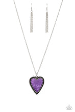Load image into Gallery viewer, Paparazzi Accessories: Stony Summer - Purple Heart Necklace