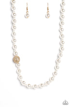 Load image into Gallery viewer, Paparazzi Accessories: Countess Chic - Gold Pearl Necklace